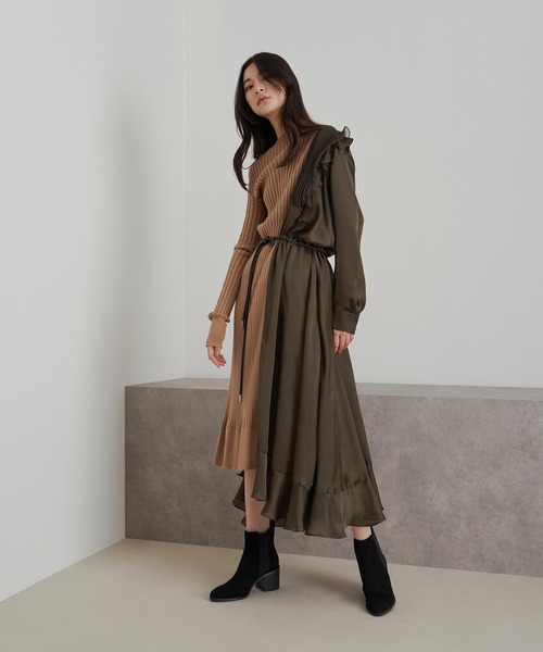 新作!   ブロックヒール チェルシーブーツ CHARLES ＆ KEITH ブーツ ブロックヒール チェルシーブーツ