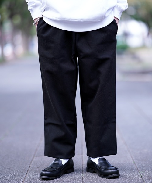 COOKMAN（クックマン） パンツ シェフパンツ フランネル ブラック