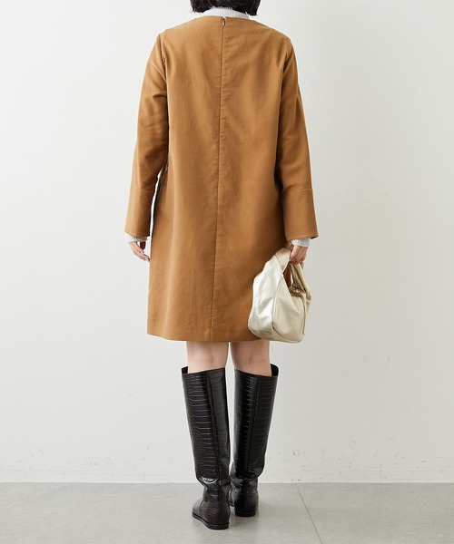 Whim Gazette ワンピース 【WEB限定】ステッチミニワンピース Whim Gazette ワンピース 【WEB限定】ステッチミニワンピース