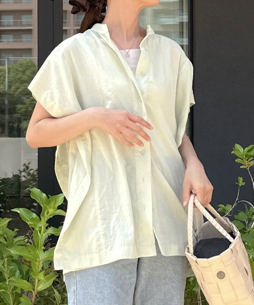 Isn't She？ ブラウス シャツ ポンチョ風ブラウス レディース
