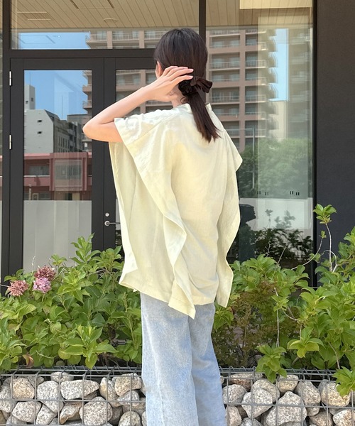UNTITLED ポンチョ風ブラウス Isn't She？ ブラウス シャツ ポンチョ風ブラウス レディース
