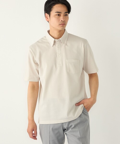 SHUSHU/TONG クリーム色 ポロシャツ 半袖 新品タグ付き SHIPS Colors（シップスカラーズ） ポロシャツ 半袖 SHIPS Colors