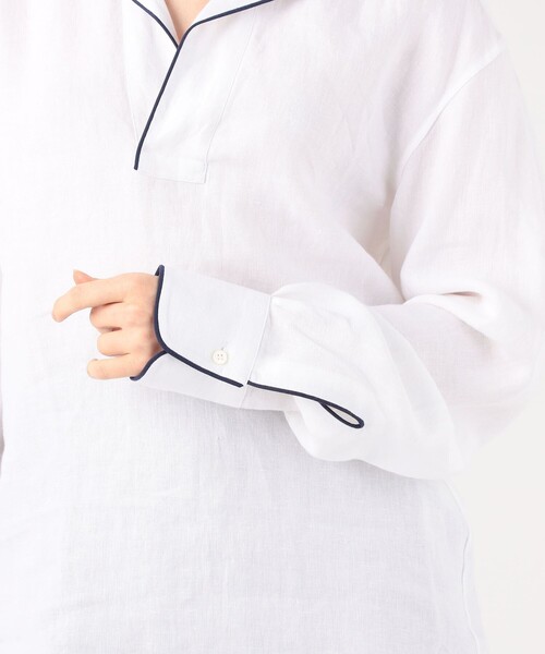 BOURRIENNE ParisX ブラウス シャツ CREPUSCULE リネンシャツ