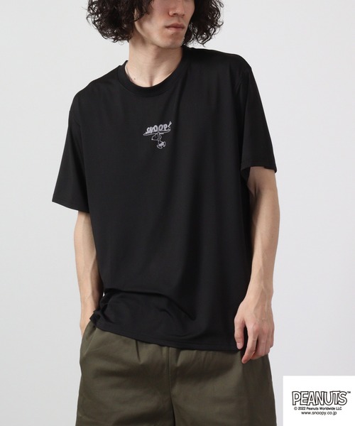 PEANUTS tシャツ スヌーピー カチオン ドライ 半袖Tシャツ