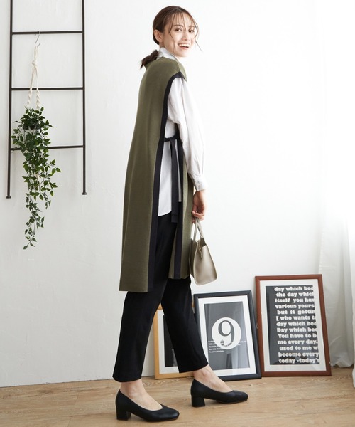 ikka（イッカ） ワンピース 「2点セット」ニットベストアンサンブル