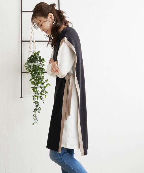 ikka（イッカ） ワンピース 「2点セット」ニットベストアンサンブル