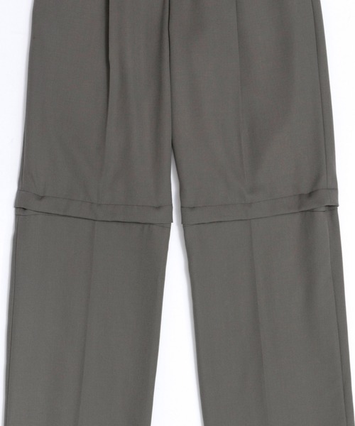 MAISON SPECIAL スラックス パンツ 2way Two Tuck Wide Pants