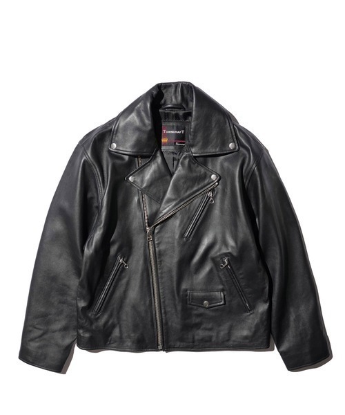 CRAFT ライダースM TOWNCRAFT（タウンクラフト） 革ジャン ライダース LEATHER DOUBLE