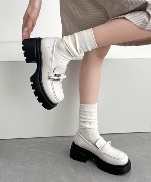 Shoes in Closet ローファー 厚底 タンクソール ストラップ
