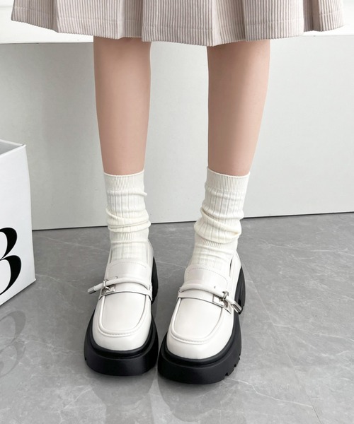Shoes in Closet ローファー 厚底 タンクソール ストラップ