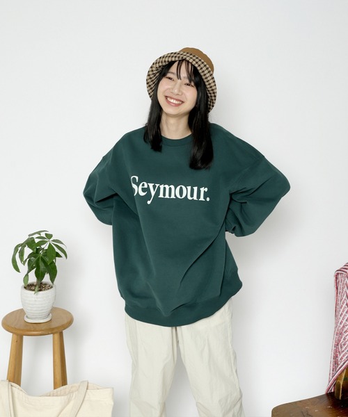 トレーナー スウェット SUSTAIN スウェット / SUSTINALF SWEATSHIRT WOMAN レディース Seymour. トレーナー スウェット LOGO” HEAVY SWEATSHIRT メンズ