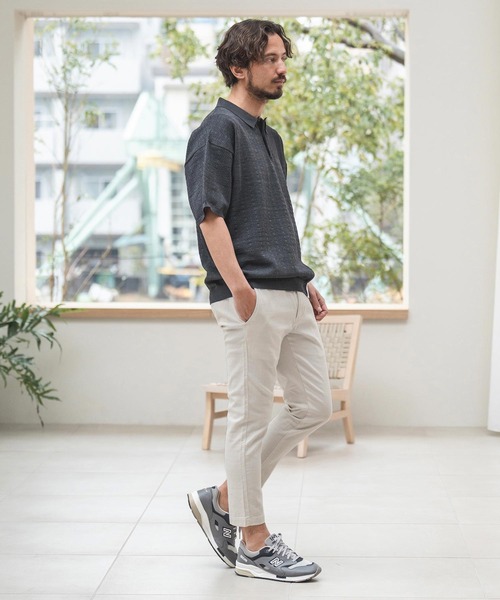 話題の行列 CAMBIO パンツ mp12306-バニランストレッチアンクルパンツ パンツ