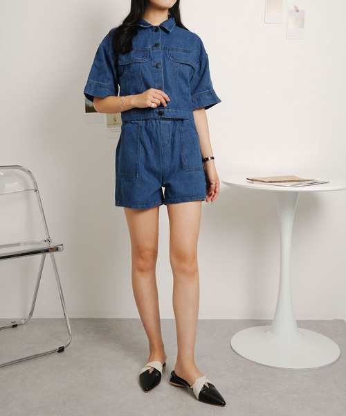 NinaetLina セットアップ デニムセットアップ レディース