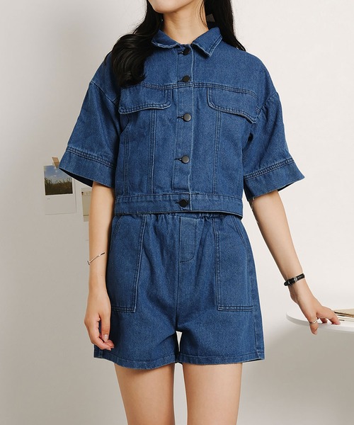 NinaetLina セットアップ デニムセットアップ レディース