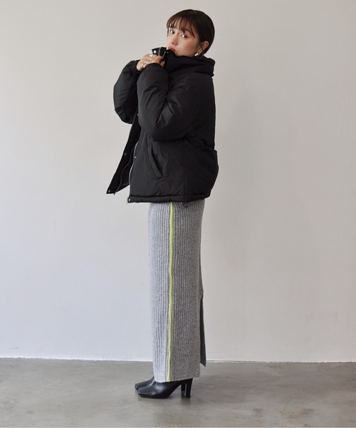 ダウンコート ダウンジャケット シャイニーワッシャーショート丈