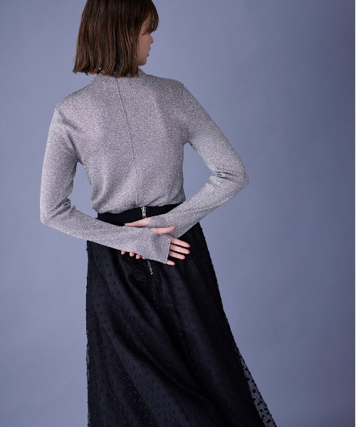 ニット セーター シャインラメニット レディース Marilyn Moon ニット セーター シャインラメニット レディース