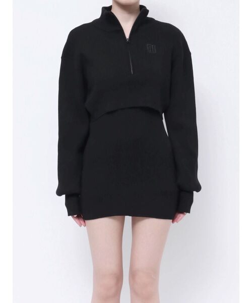 GYGY ジェイダ two piece レイヤード リブニット ワンピース GYDA ワンピース GYGY two pieceレイヤードリブニットワンピース