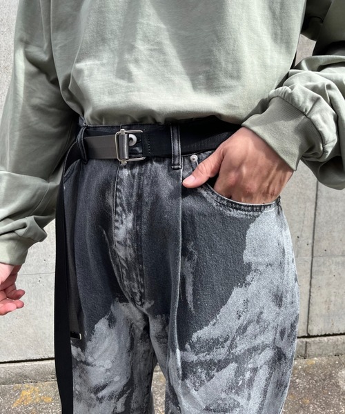 SUPERTHANKS（スーパーサンクス） ジーンズ シルバーペイント オーバー