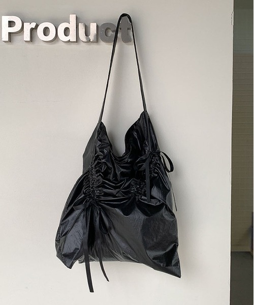 LA VORAGINE（ラ ヴォラジネ） トートバッグ 巾着ギャザーリボン