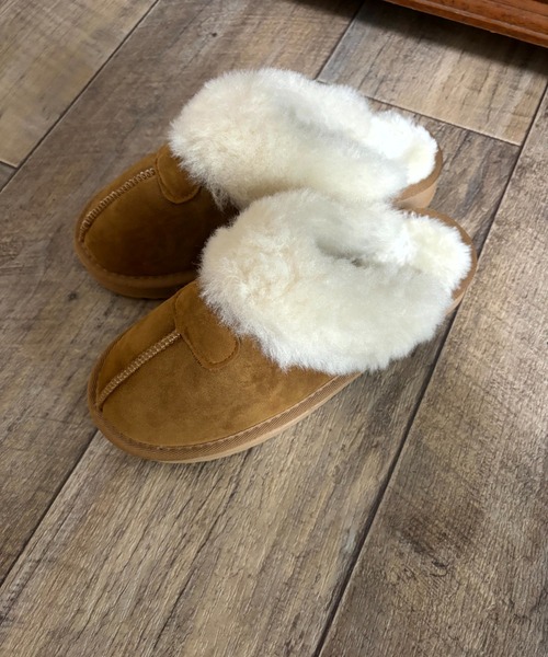 スリッポン モコモコ フェイクムートンボア レディース : ZOZOTOWN