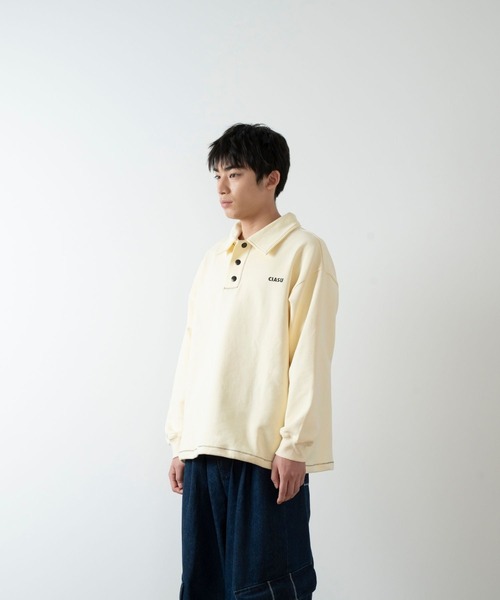 chis.u様 CIASU トレーナー スウェット Giza Stitch Drawstring Polosweat