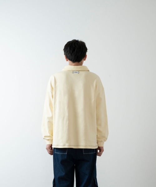 CIASU トレーナー スウェット Giza Stitch Drawstring Polosweat