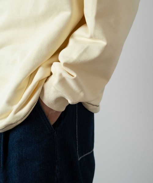 CIASU トレーナー スウェット Giza Stitch Drawstring Polosweat