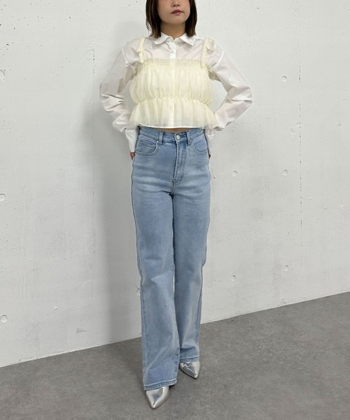 アライア フレア デニムパンツ ボトムス ジーンズ 楽天市場】パンツ デニム フレア レディース ボトムス 【即納