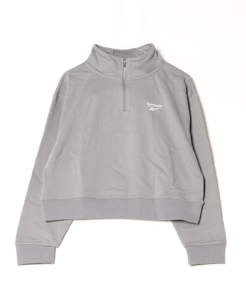 トレーナー スウェット Reebok ハーフジップスウェットトップス レディース PR01. トレーナー スウェット Reebok ハーフジップスウェット