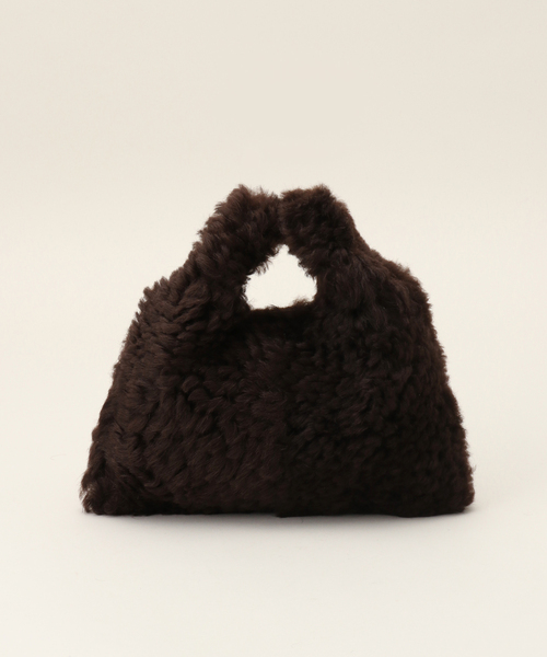 プラージュ　plage CARUS カルスPETIT バック　ムートン plage ハンドバッグ CARUS/カルス 別注 PETIT CRACK バッグ