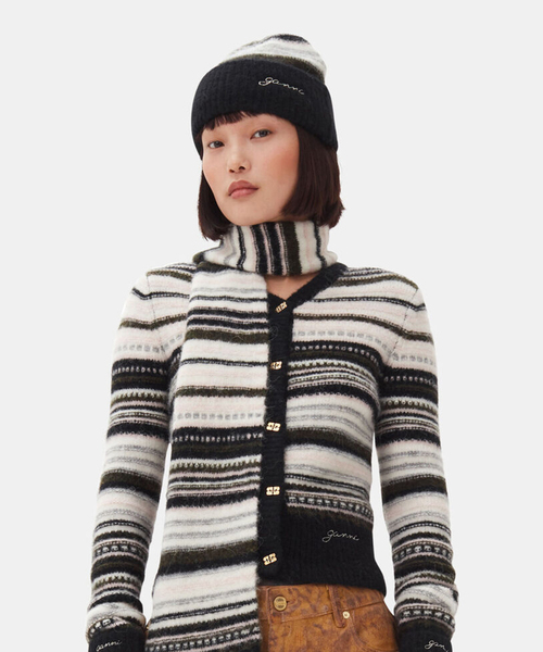 GANNI ニット帽 ニットキャップ 「GANNI / ガニー」 Striped