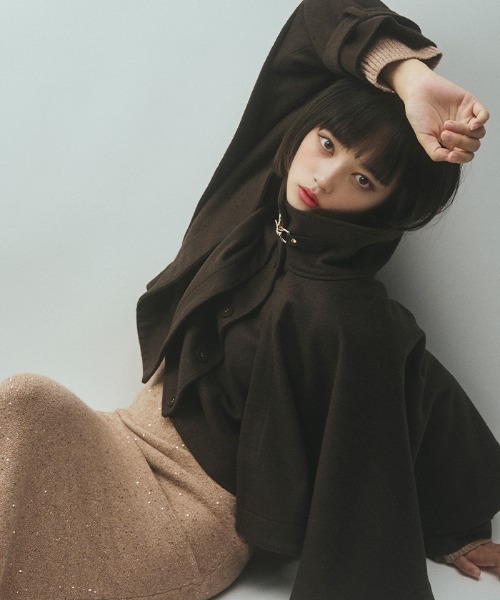 ZARA ケープジャケット M ZARA ザラ ケープジャケット ブラックMサイズ