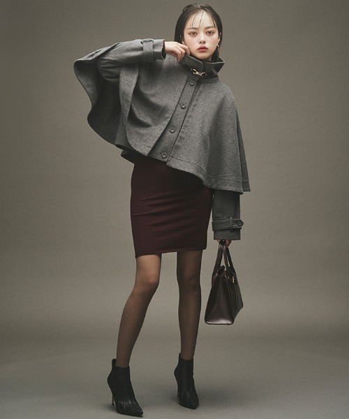 AMBIENT（アンビエント） ジャケット ノーカラージャケット ケープ