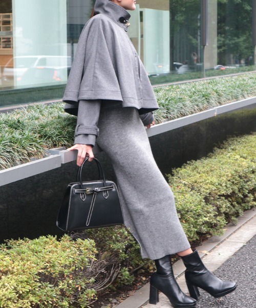 AMBIENT（アンビエント） ジャケット ノーカラージャケット ケープ