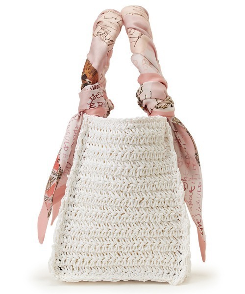 SNIDEL HOME ハンドバッグ ヴィンテージライクペーパーヤーンバッグ  