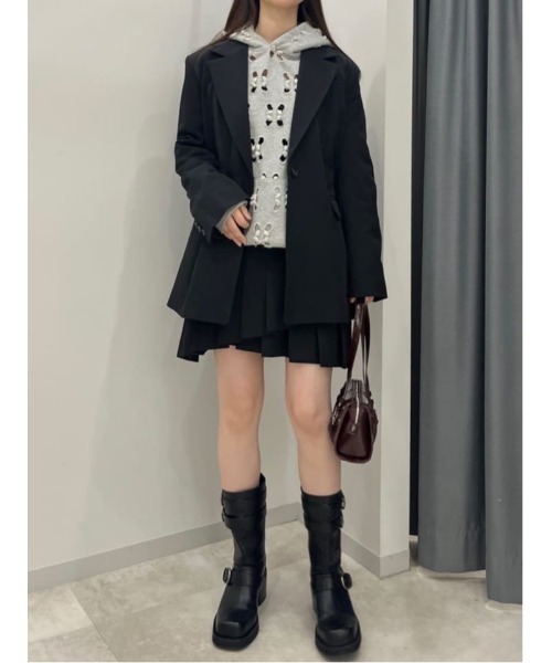 sly ランダムヘム プリーツ ショートスカート SLY スカート RANDOM HEM PLEATS S/SK ランダムヘム プリーツ