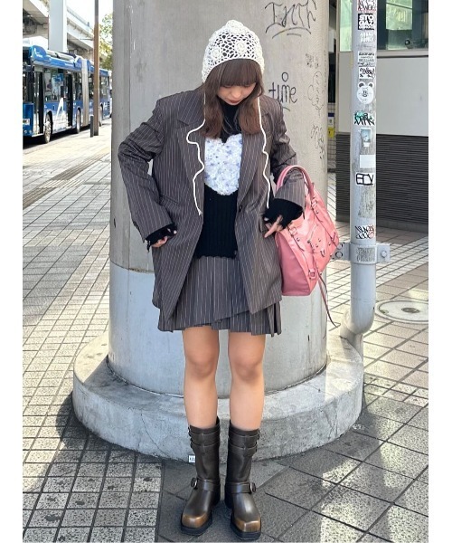 SLY スカート RANDOM HEM PLEATS S/SK ランダムヘム プリーツ