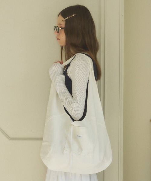 GIUNON トートバッグ double lace round tote / ダブルレースラウンド