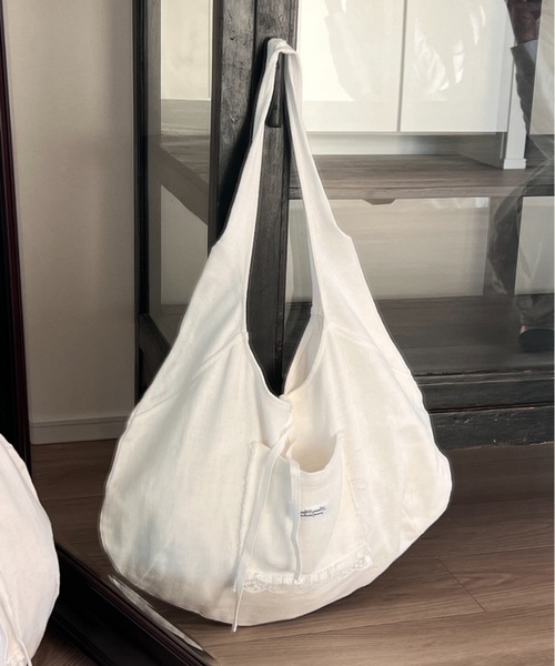 GIUNON トートバッグ double lace round tote / ダブルレースラウンド