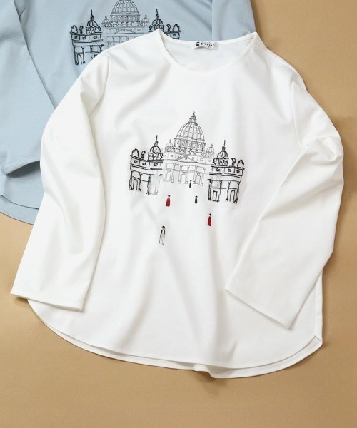 STUDIO PICONE（スタジオピッコーネ） tシャツ UV冷感ポンチ長袖プル 