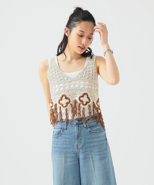 ベスト ジレ LOGAN Knitting Mills / モール ペーパー ビスチェ レディース