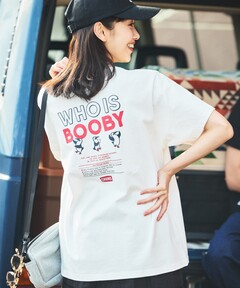 tシャツ 限定展開 CHUMS×FREAK'S STORE/チャムス 別注 バックプリント クルーネック Tシャツ / WHO IS BOOBY メン