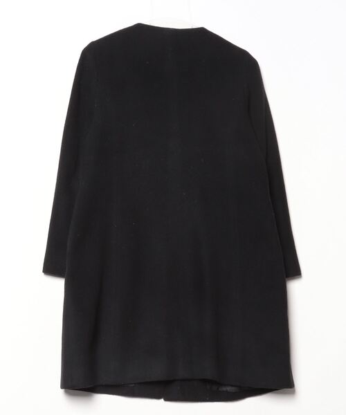 「MILLION CARATS」 ノーカラーコート 38 ブラック レディース_画像2