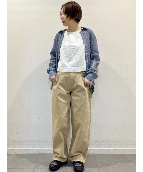 ブラウス シャツ リネンイージーシャツ レディース GAP ブラウス シャツ リネンブレンド イージーシャツ レディース