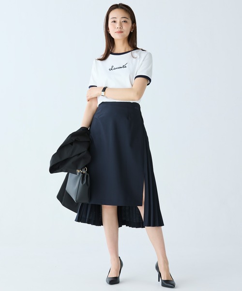 LACOSTE（ラコステ） スカート 前後切り替えプリーツスカート