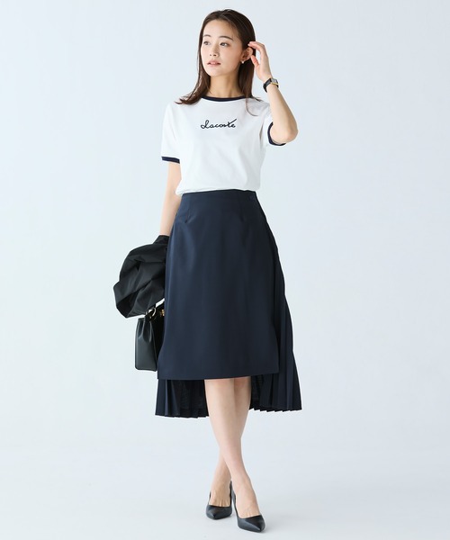 LACOSTE（ラコステ） スカート 前後切り替えプリーツスカート