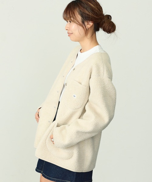 「Lee」 カーディガン MEDIUM ベージュ メンズ_画像7