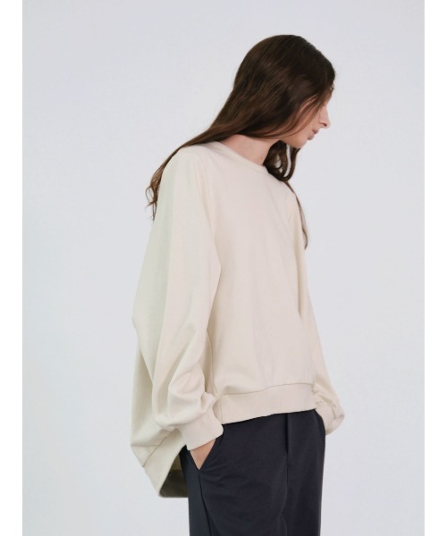 トレーナー スウェット Studio Doe Light and warm shoulder-hugging cocoon レディース
