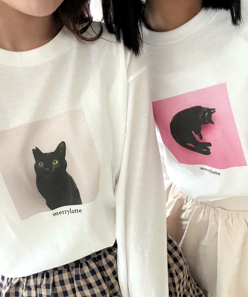 tシャツ 黒猫フォトロンT／長袖Tシャツ レディース : ZOZOTOWN Yahoo