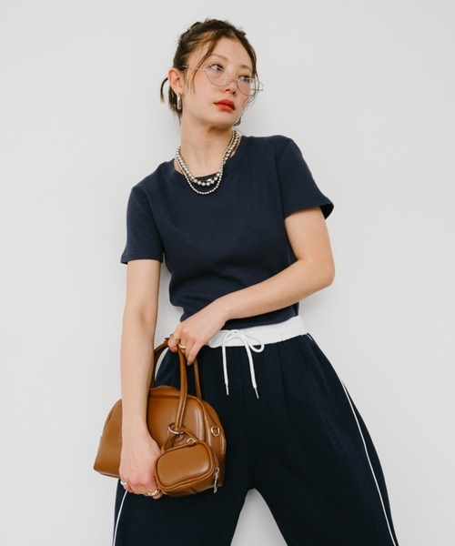 HANNE tシャツ バックオープンサーマルTEE レディース : ZOZOTOWN